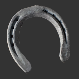 A horseshoe. Is this a clue or a red herring in Ride a New Trail?